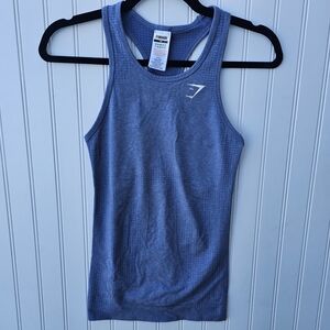 Gymshark Blue Racerback Athletic Tank Top Womens XS